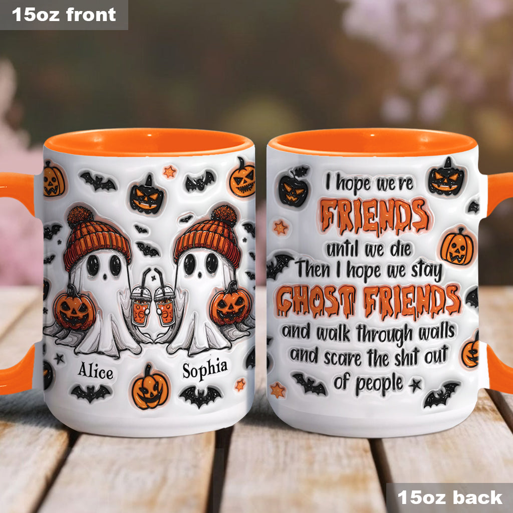 Ghost Friends - Personalized Bestie Accent Mug