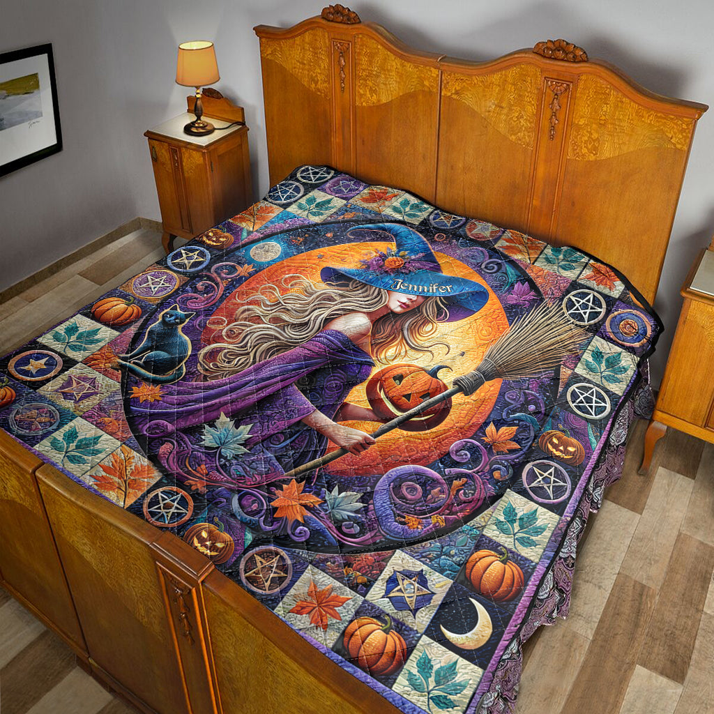 Beautiful Witch - Personalized Witch Quilt
