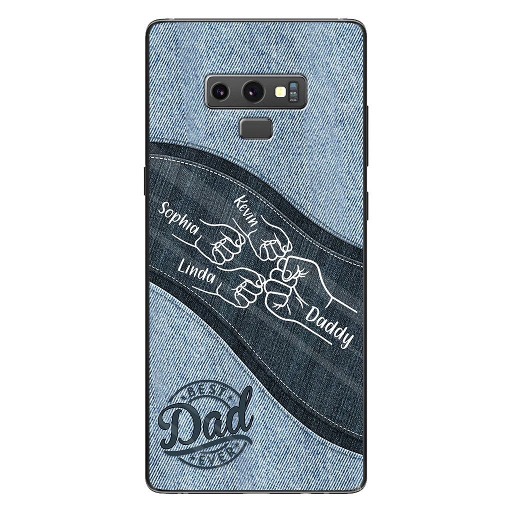 Daddy And Me Daddy's Team - Personalized Father Phone Case