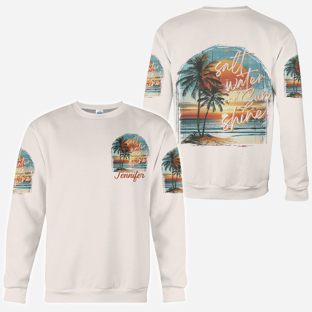 Salt Water Sunshine - Personalized Sea Lover All Over Shirt