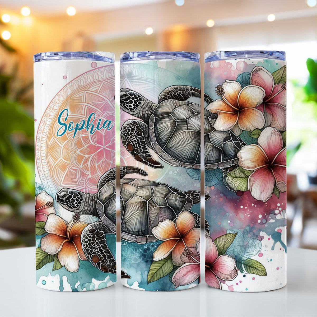 Love Turtles - Personalized Turtle Skinny Tumbler