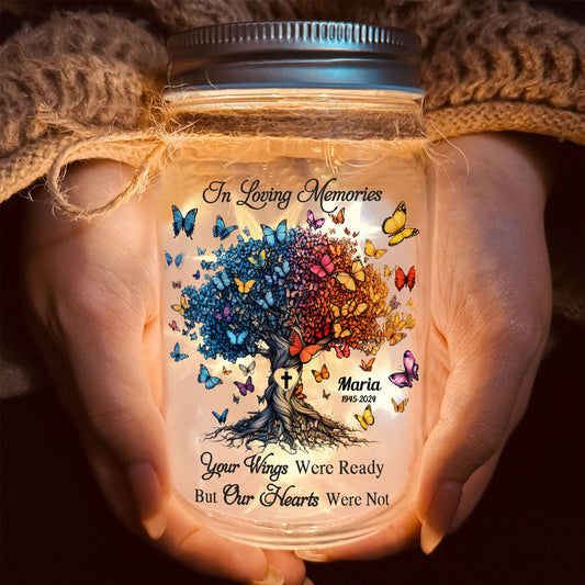 I'm Always With You - Personalized Memorial Mason Jar Light