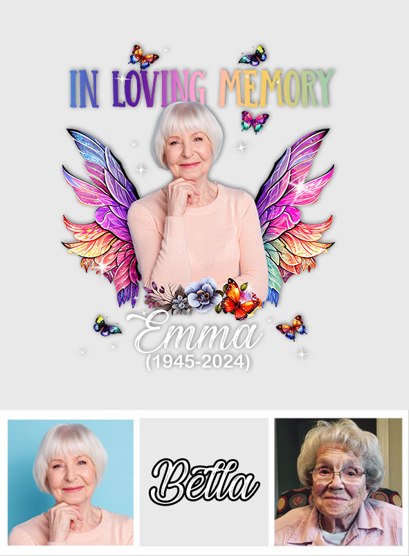 In Loving Memory Any Photo - Personalized Memorial Decal Die Cut