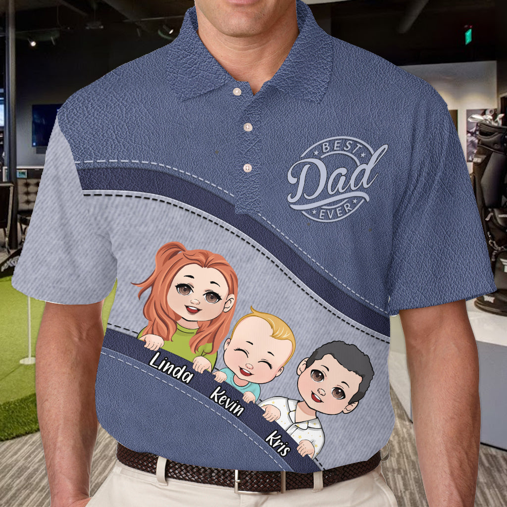 Daddy's Team Unbreakable Bond - Personalized Father Polo Shirt