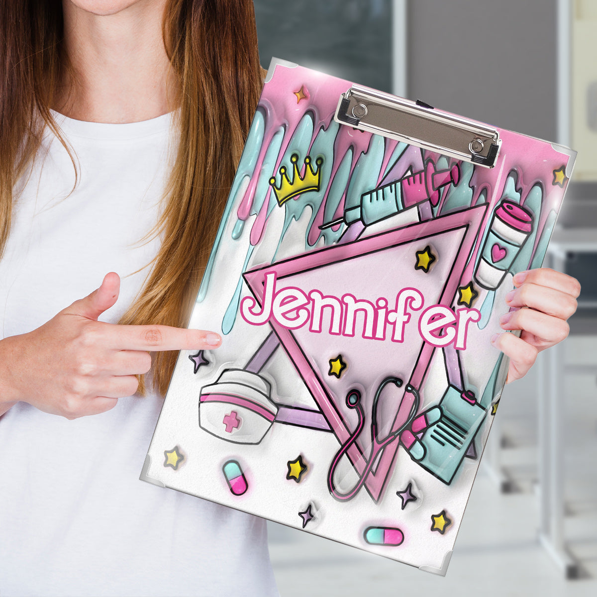 Nurse Life Pink - Personalized Nurse Clipboard