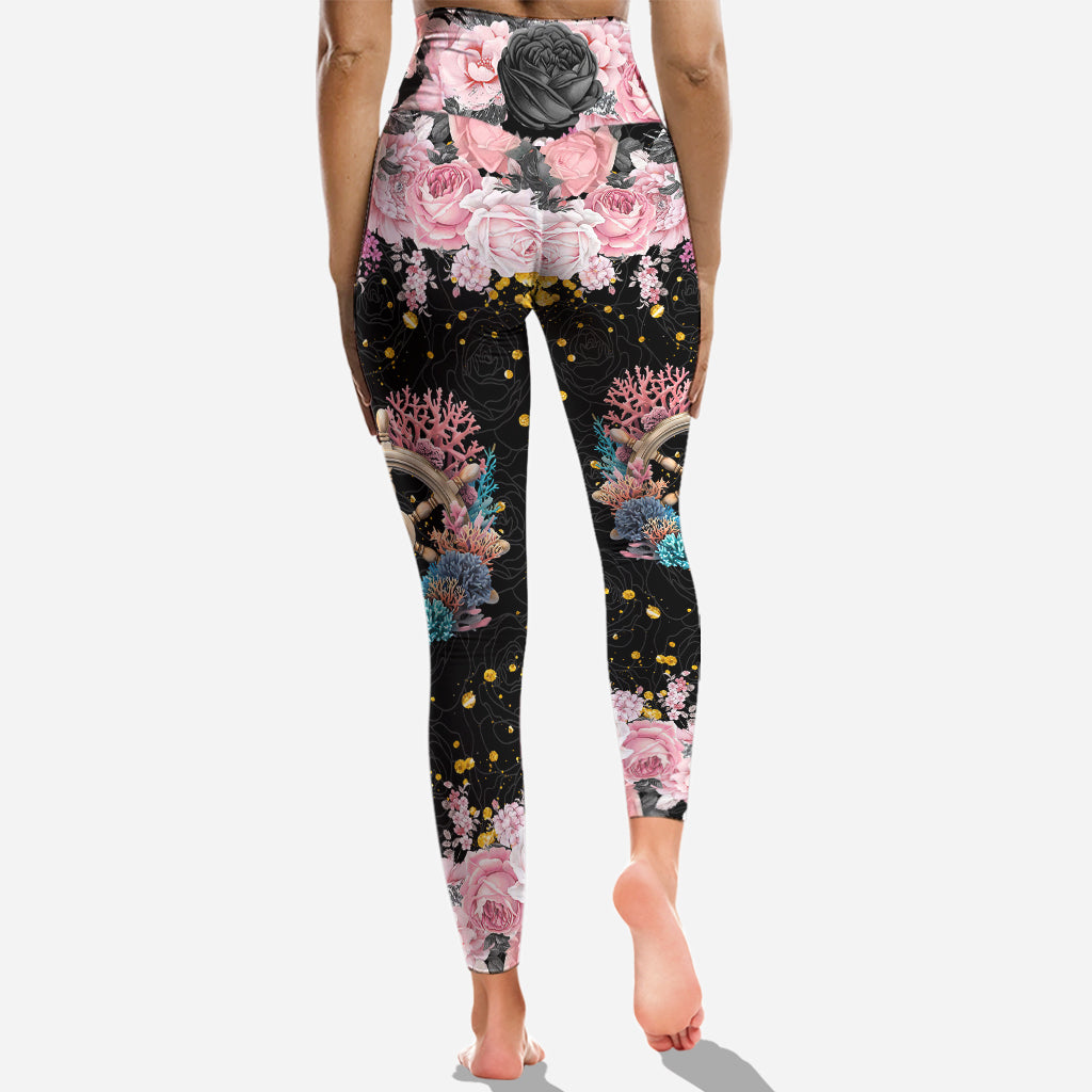 Time To Get Ship Faced - Personalized Cruising Cross Tank Top and Leggings