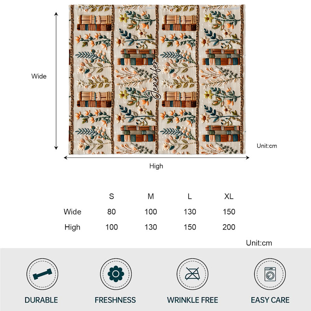 Love Books - Personalized Book Blanket