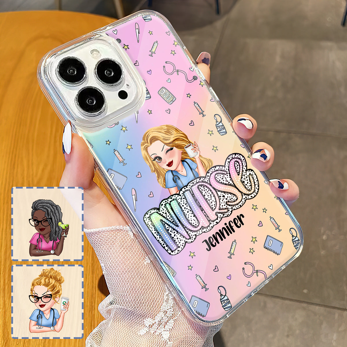 Nurse Life - Personalized Nurse Clear Phone Case