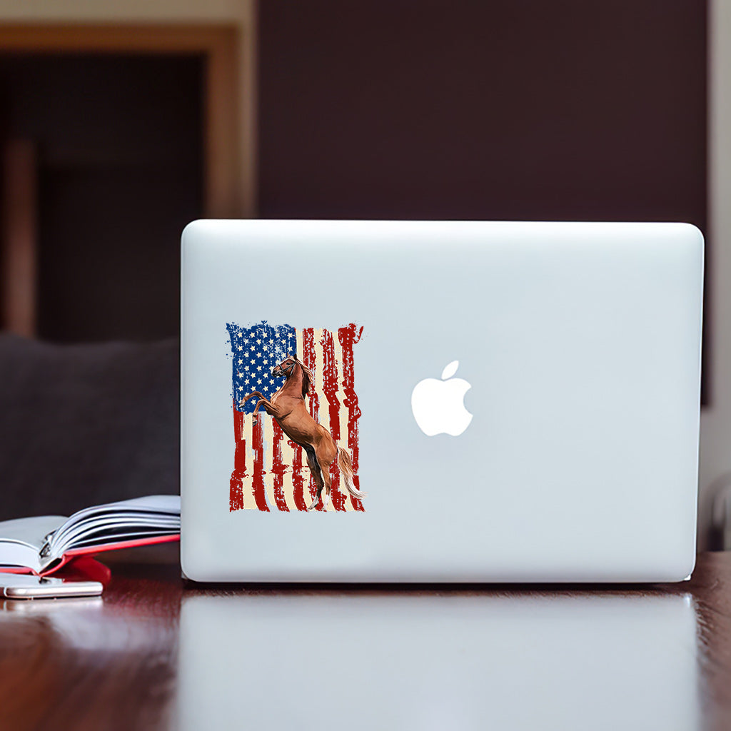 Puppy Flag - Personalized Horse Decal Full