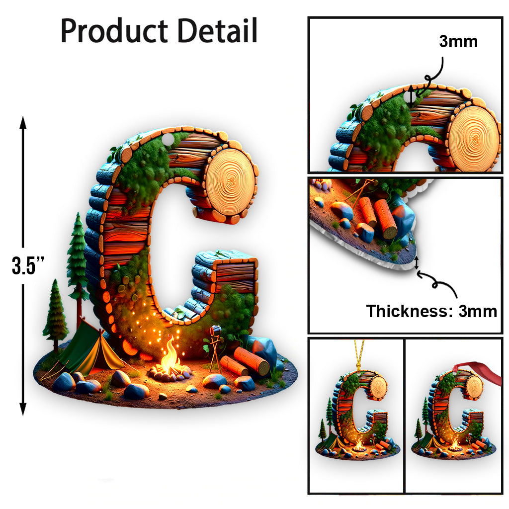 Camping Letter - Personalized Camping Ornament