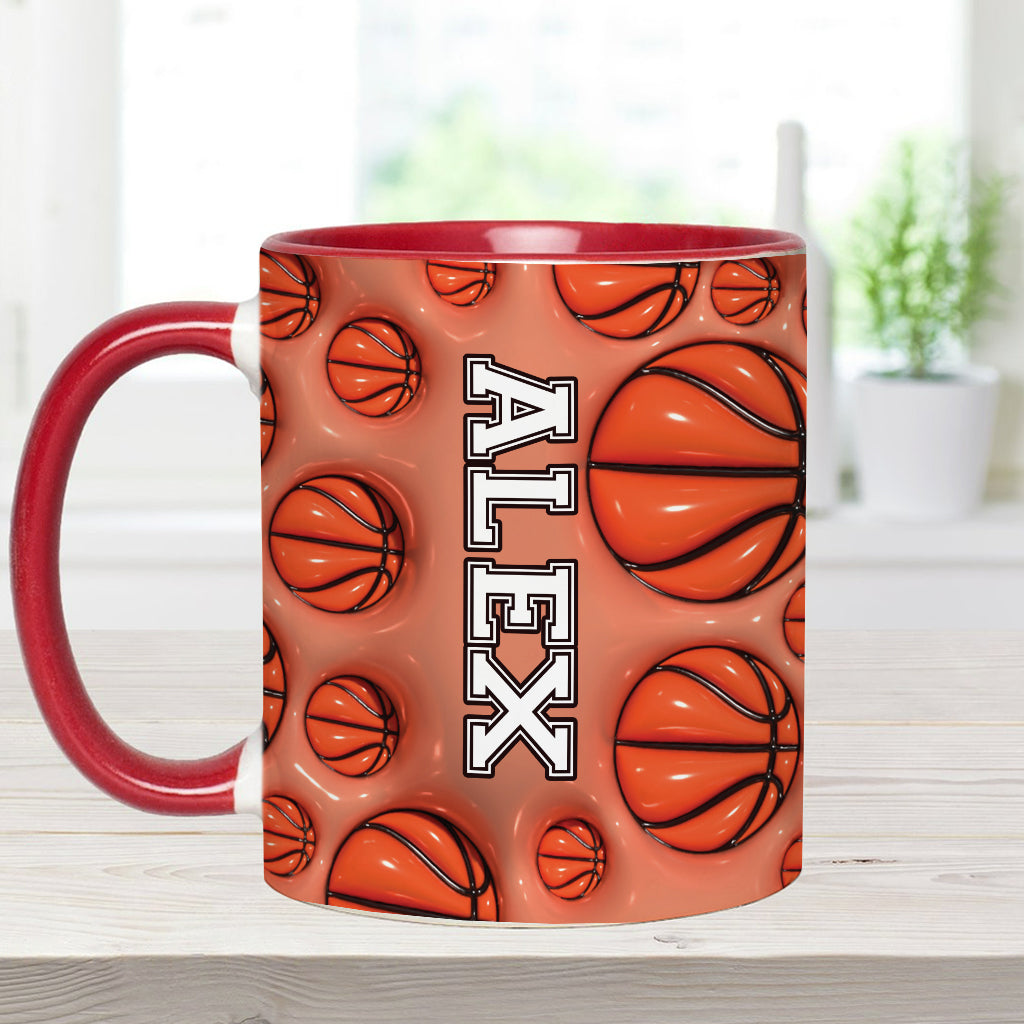 Basketball Lovers - Personalized Basketball Accent Mug