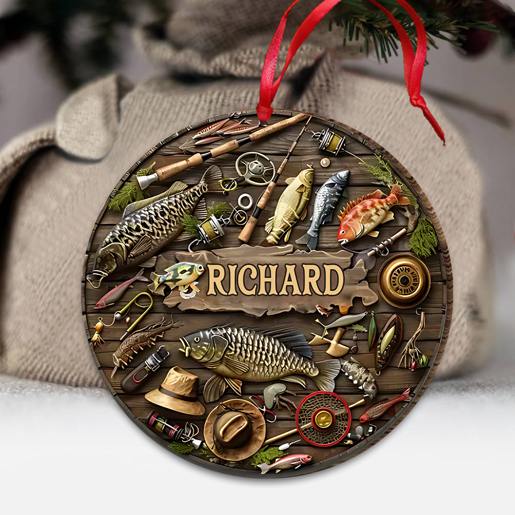 Love Fishing - Personalized Fishing Ornament