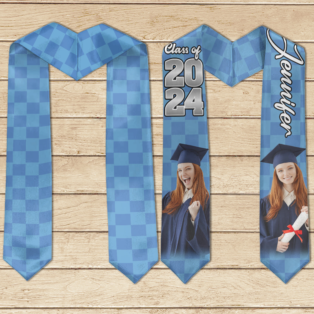 Photo Custom Graduation Stole Sash - Personalized Graduation Graduation Stole