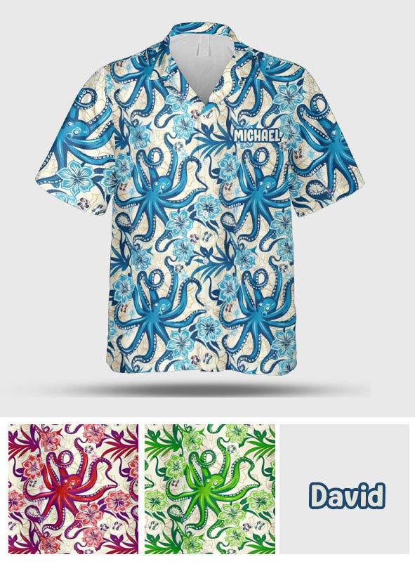 Cool Octopus - Personalized Sea Lover Hawaiian Shirt