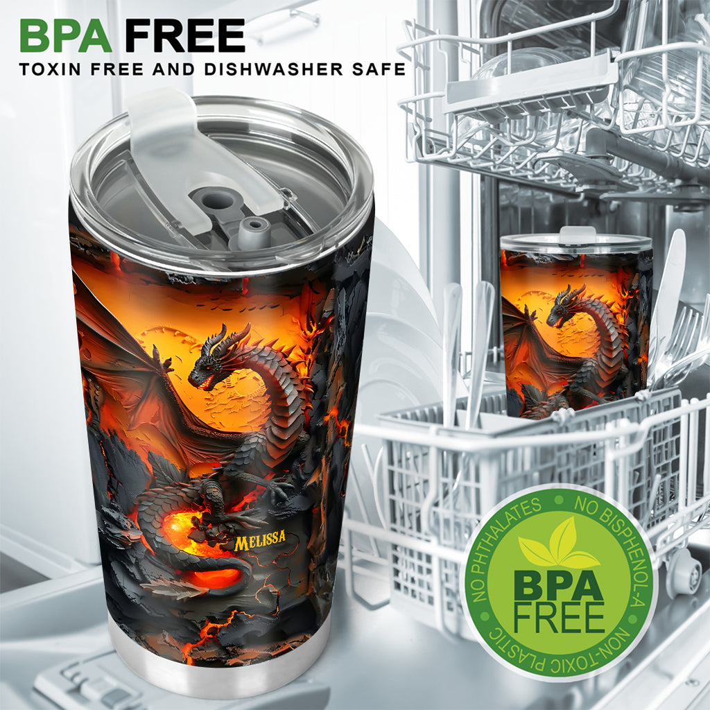 Love Dragons - Personalized Dragon Tumbler