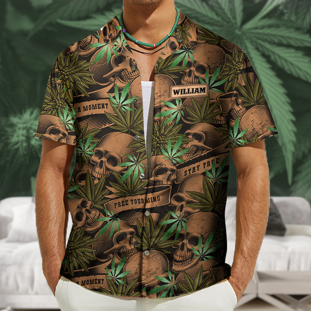 Free Your Mind - Personalized Weed Hawaiian Shirt