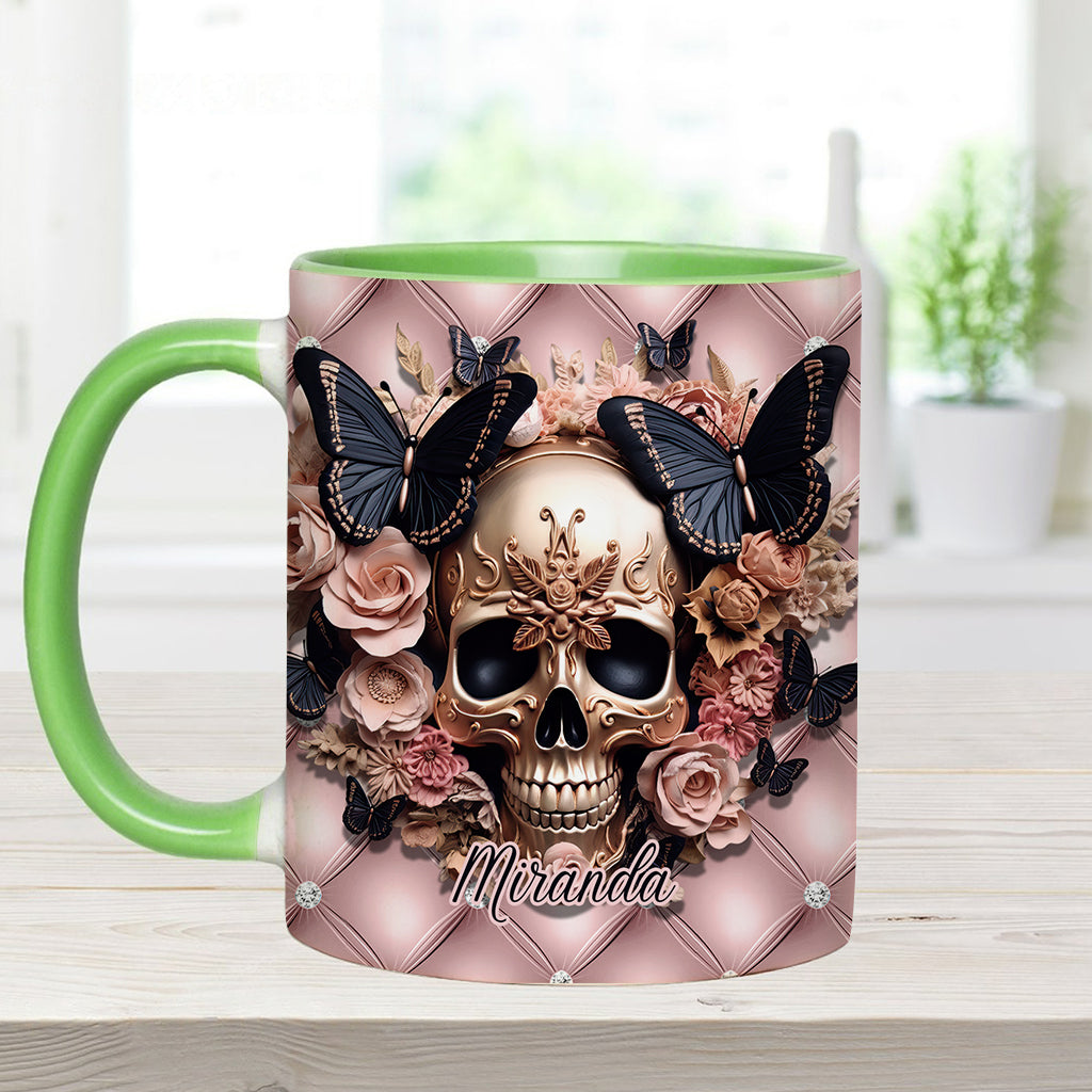 Fck This Fck That Fck You Fck Everything - Personalized Skull Accent Mug
