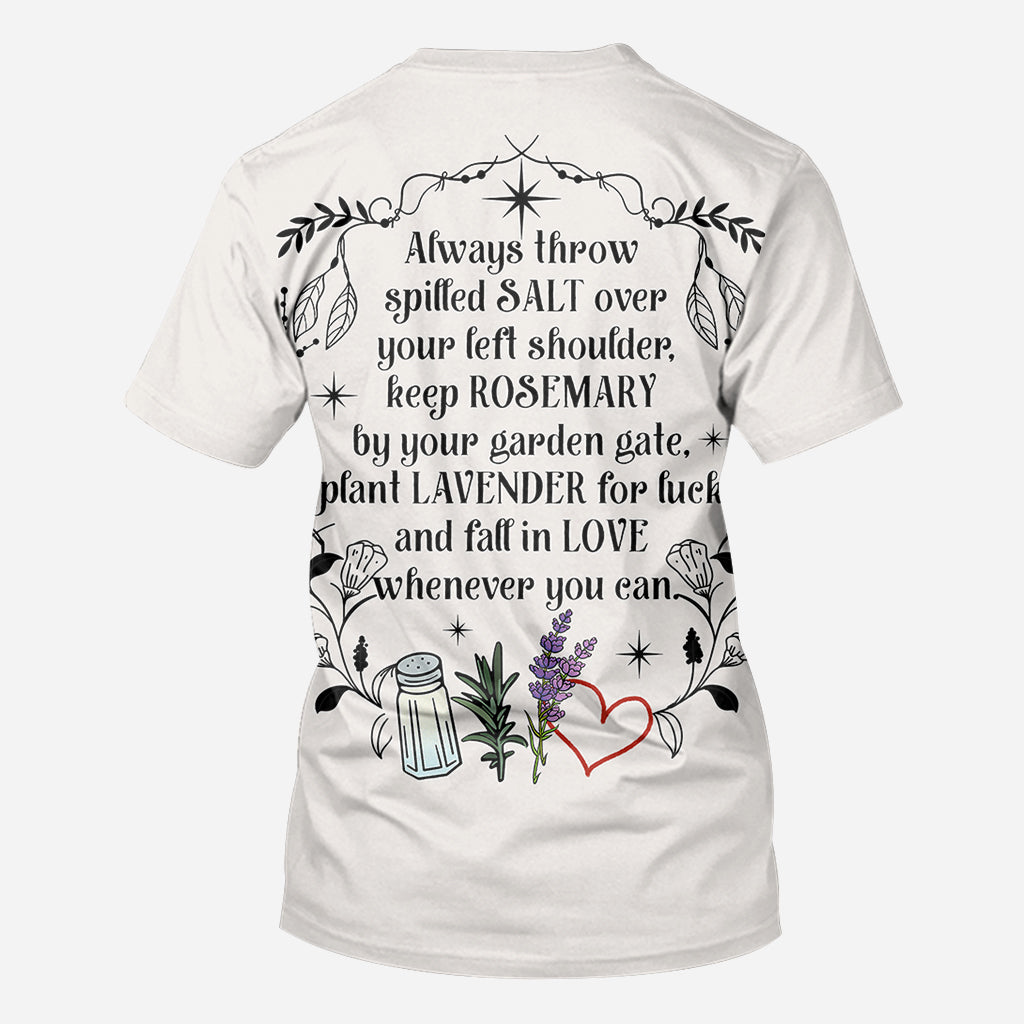 Practical Magic Salt Rosemary Lavender Love - Personalized Witch All Over Shirt