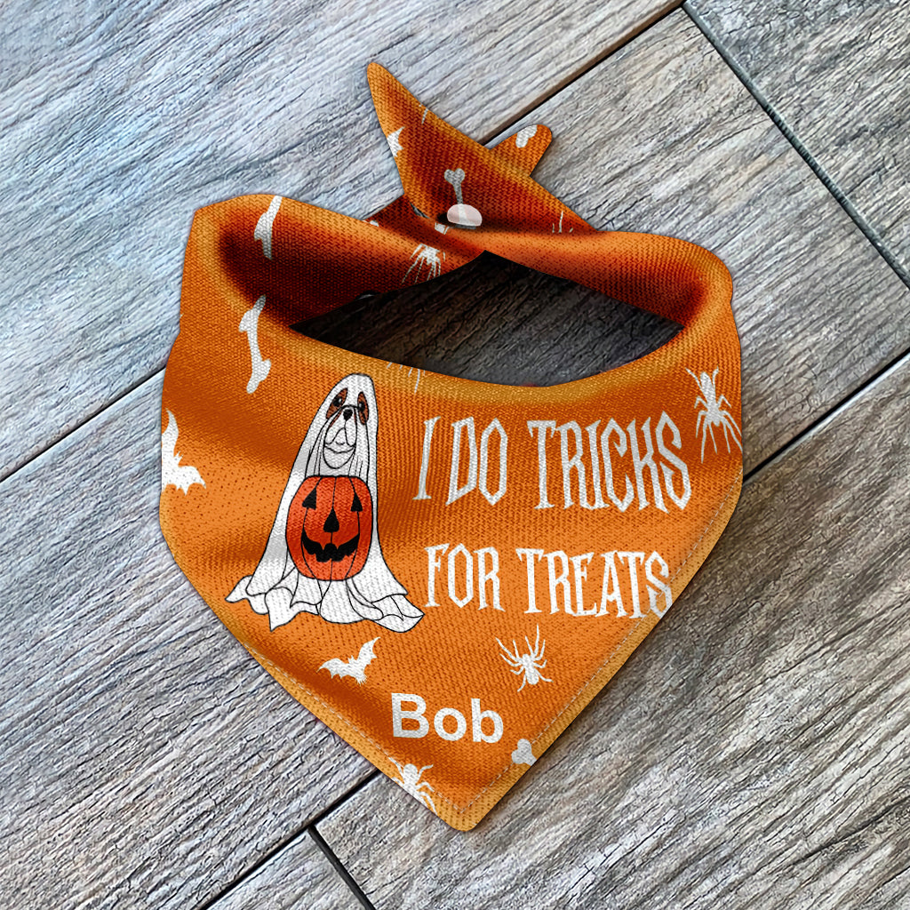 I Do Tricks for Treats - Personalized Dog Pet Bandana