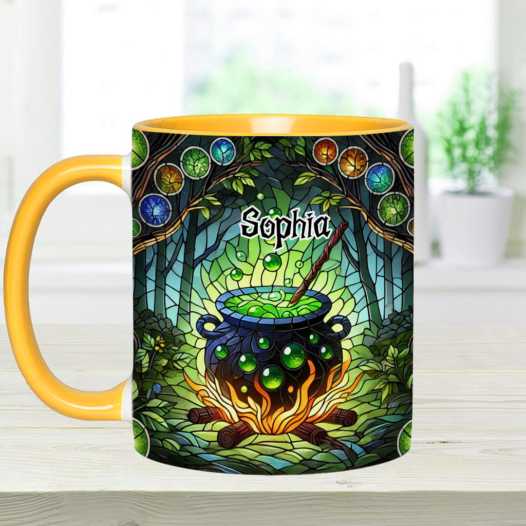 Witch's Cauldron - Personalized Witch Accent Mug