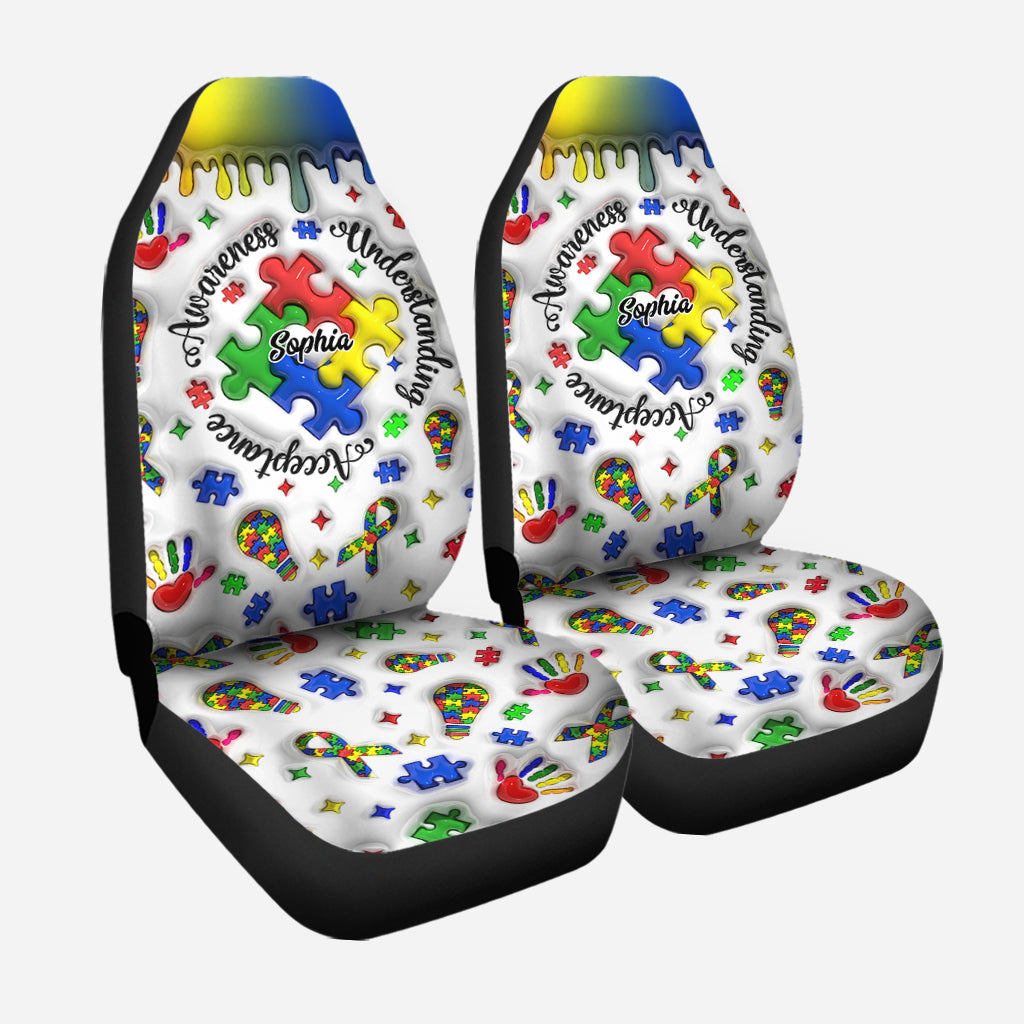 Autism Awareness - Personalized Autism Awareness Seat Covers