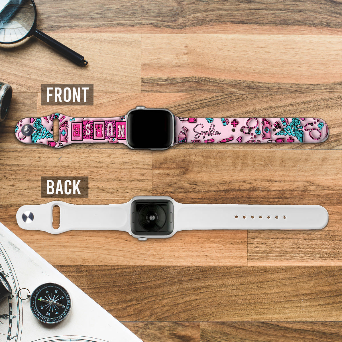 Nurse Life - Personalized Nurse Apple Watch Band