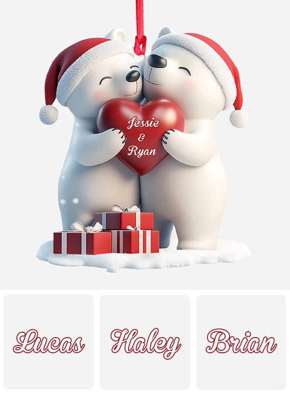You & Me This Christmas - Personalized Couple Ornament