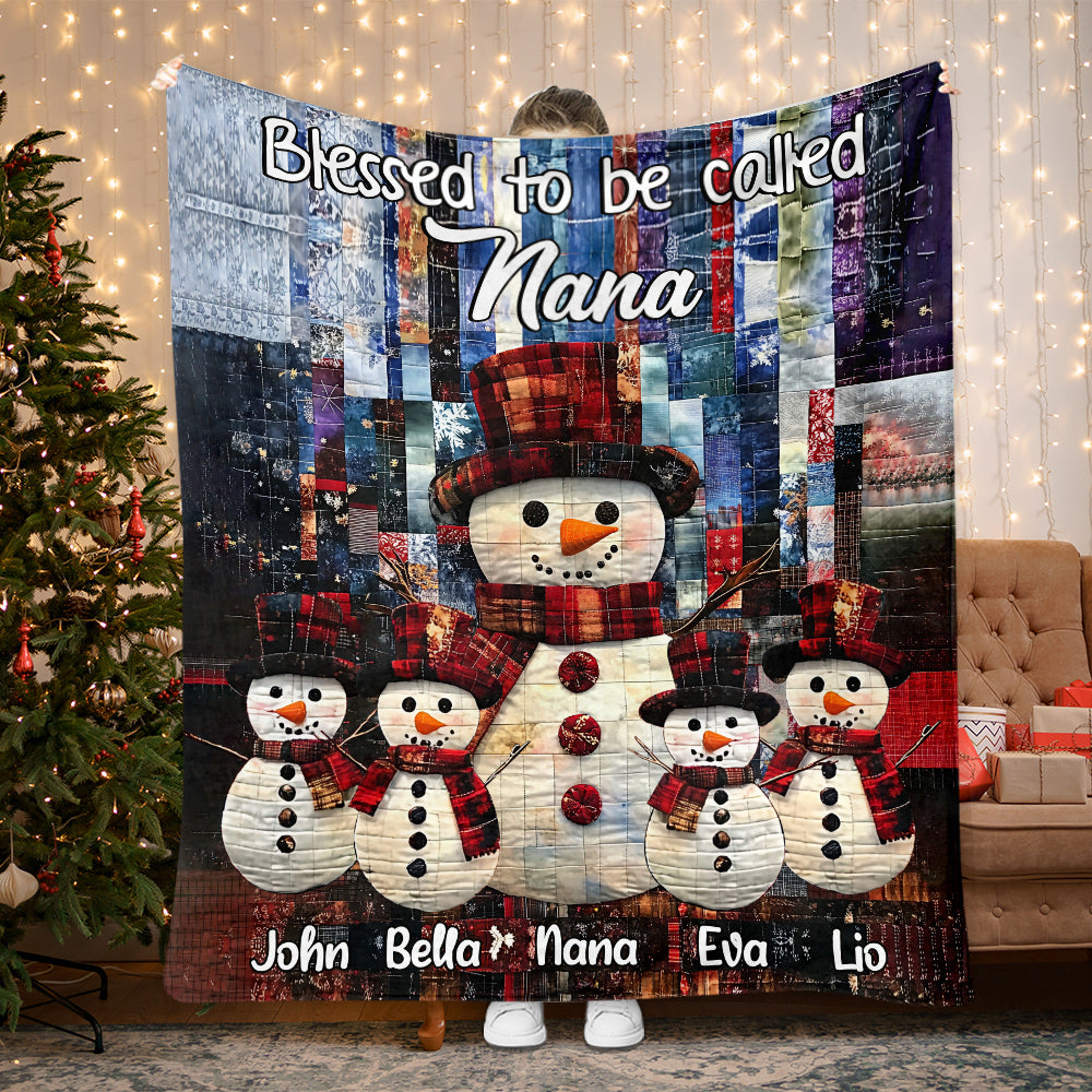 Blessed to Be Called - Personalized Grandma Blanket