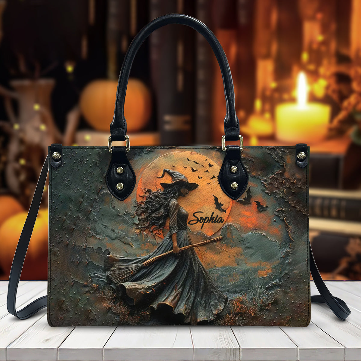 Beautiful Witch - Personalized Witch Leather Handbag