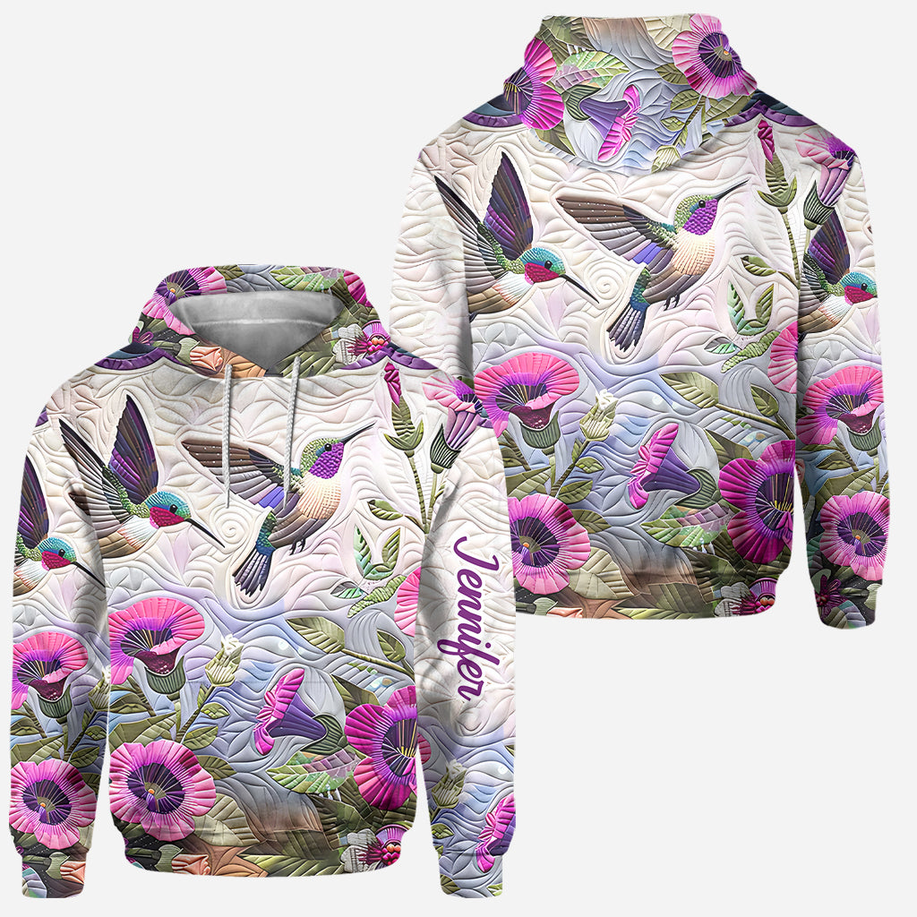 Beautiful Hummingbird - Personalized Hummingbird Hoodie and Leggings