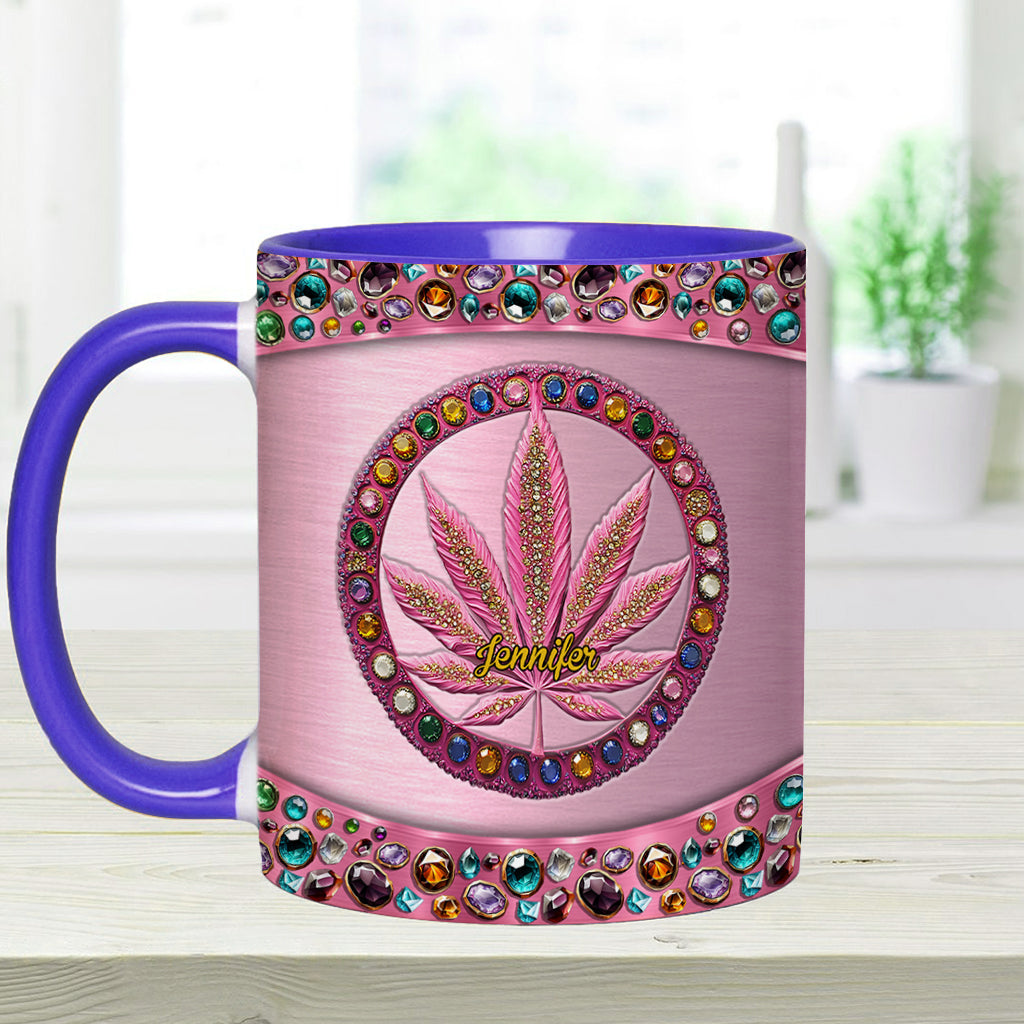 Stoner Chick - Personalized Weed Accent Mug