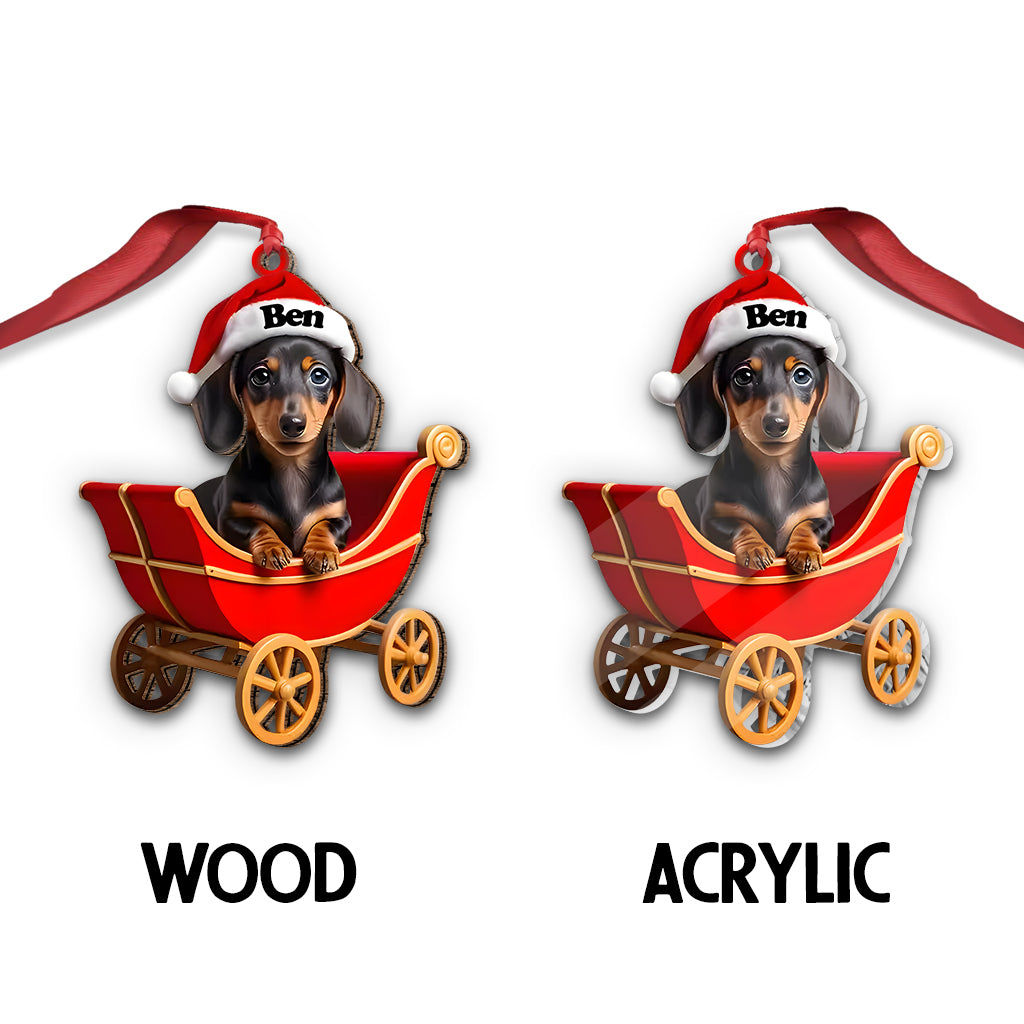 Adorable Dachshund - Personalized Dachshund Ornament