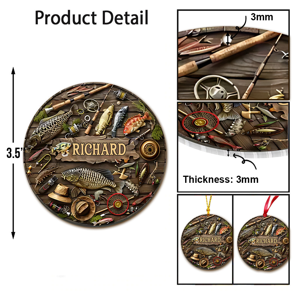 Love Fishing - Personalized Fishing Ornament