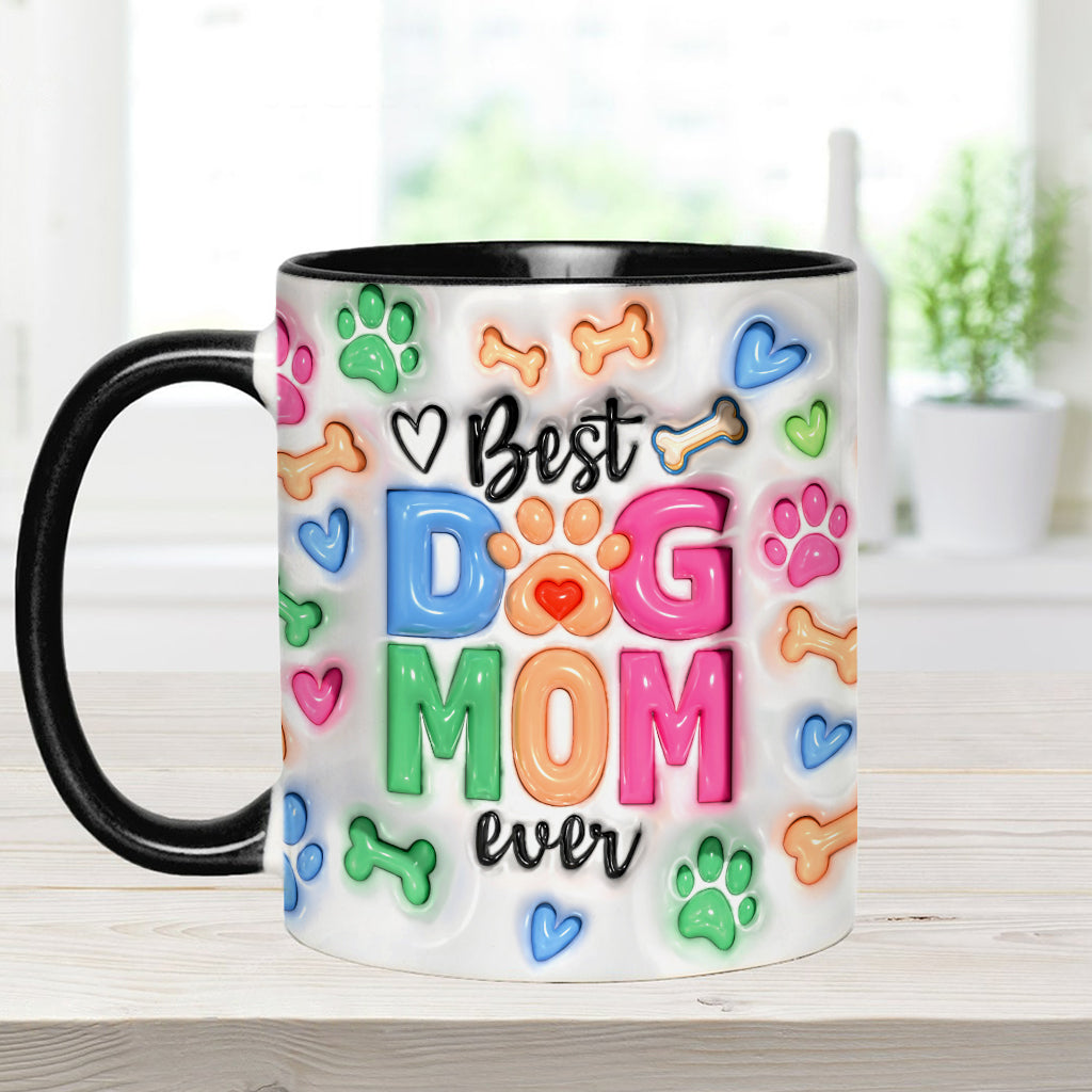 Dog Mom Life - Personalized Dog Accent Mug