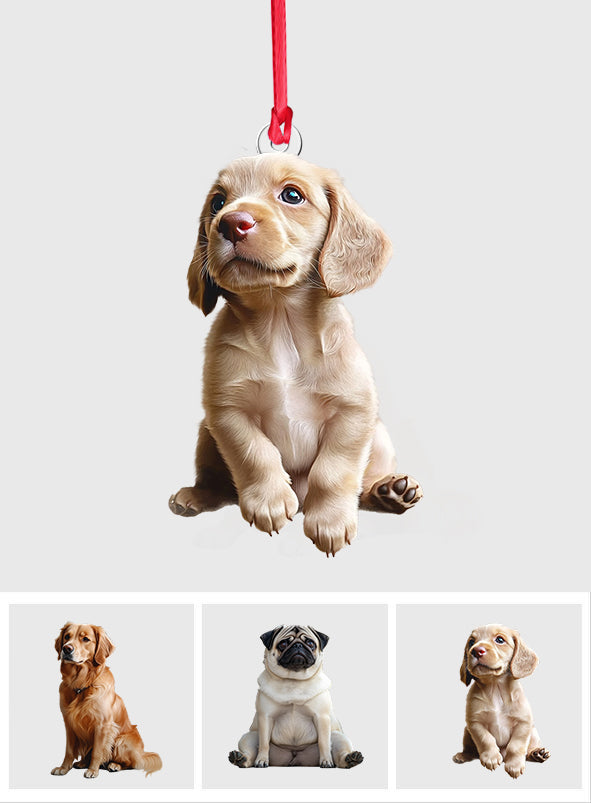 Custom Any Photo Ornament - Personalized Dog Custom Shaped Ornament