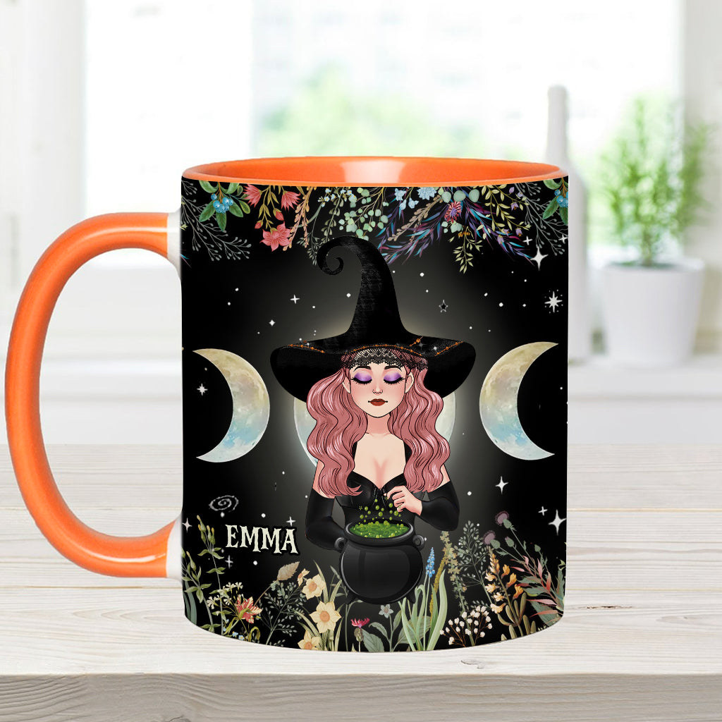 In A World Full of Princesses Be A Witch - Personalized Witch Accent Mug