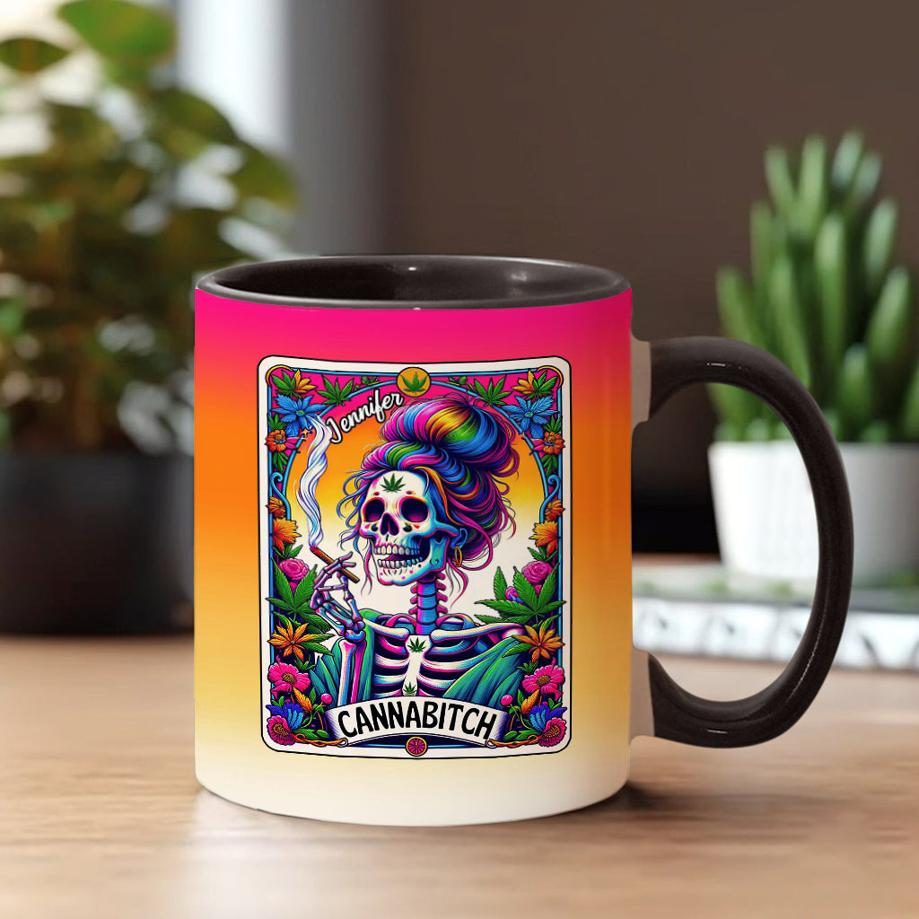 Cannab*tch - Personalized Weed Accent Mug