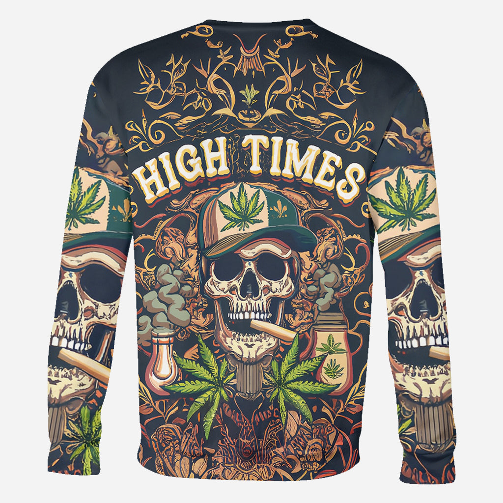 High Times Skull 420 - Personalized Weed All Over Shirt