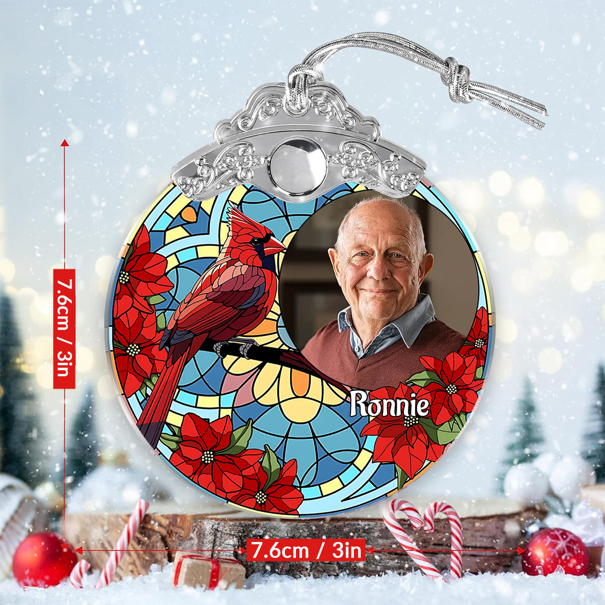 We Miss You - Personalized Memorial Vintage Ornament