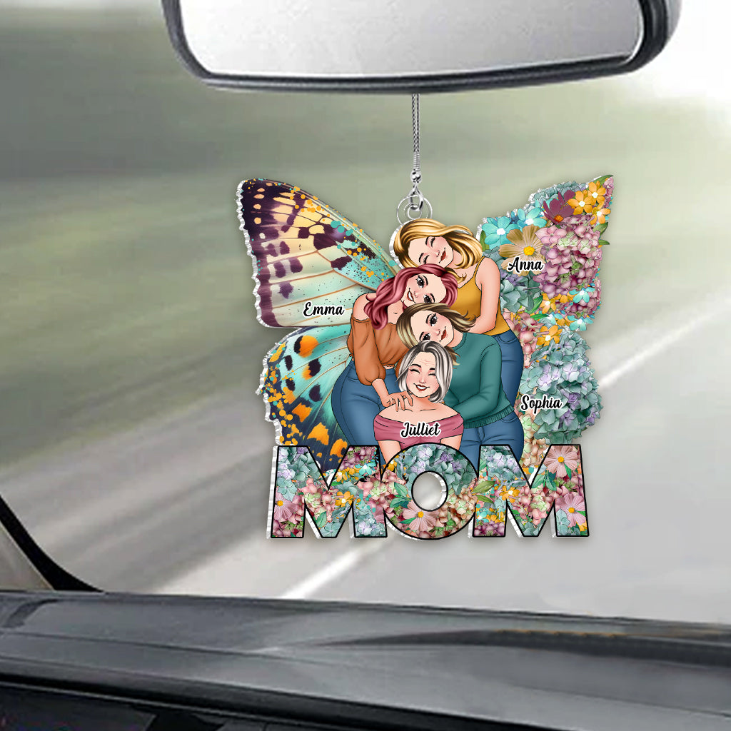 Best Mom Ever - Personalized Mother Custom Shaped Car Ornament