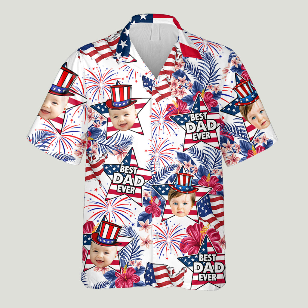 Best Dad Ever - Personalized Father Hawaiian Shirt