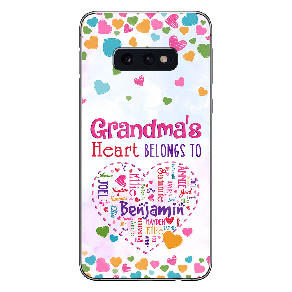 Grandma's Heart - Personalized Grandma Phone Case