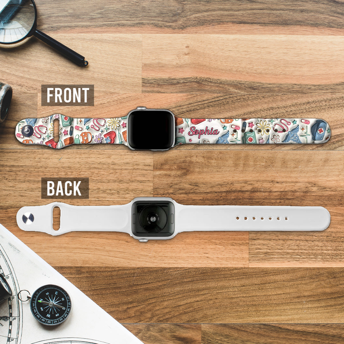 Nurse Life - Personalized Nurse Apple Watch Band