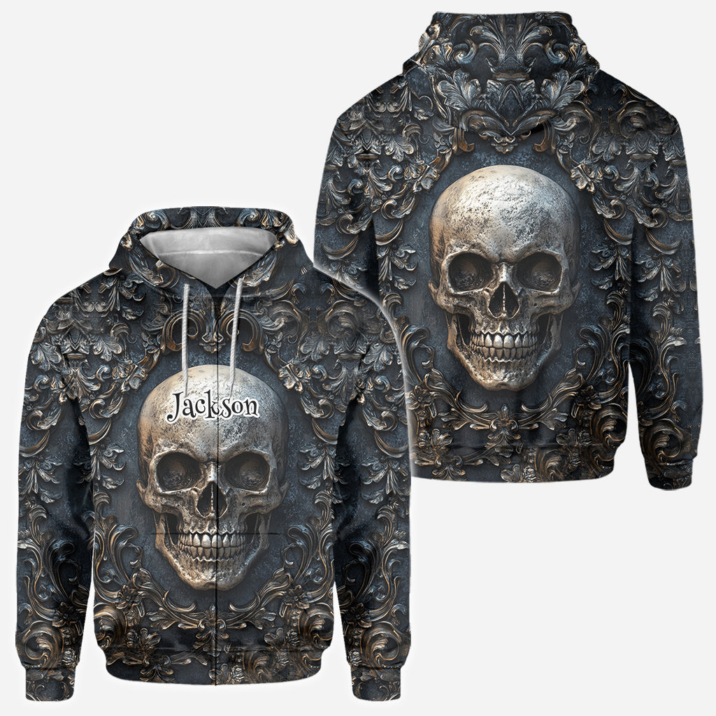 Vintage Skull - Personalized Skull All Over Shirt