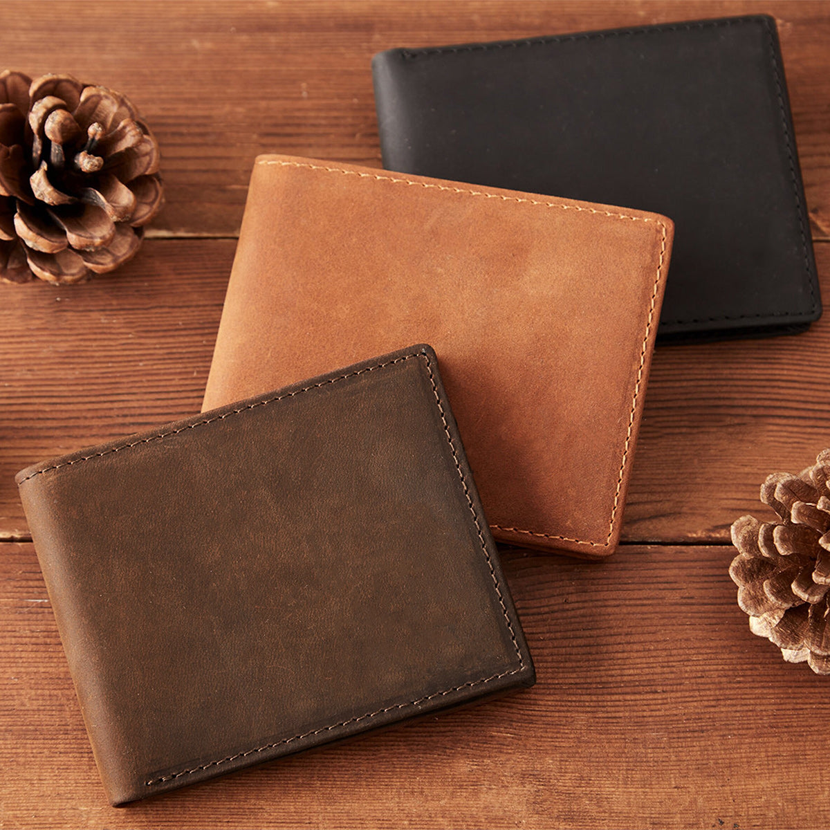 Congrats On Being My Husband Boyfriend - Personalized Couple Leather Wallet