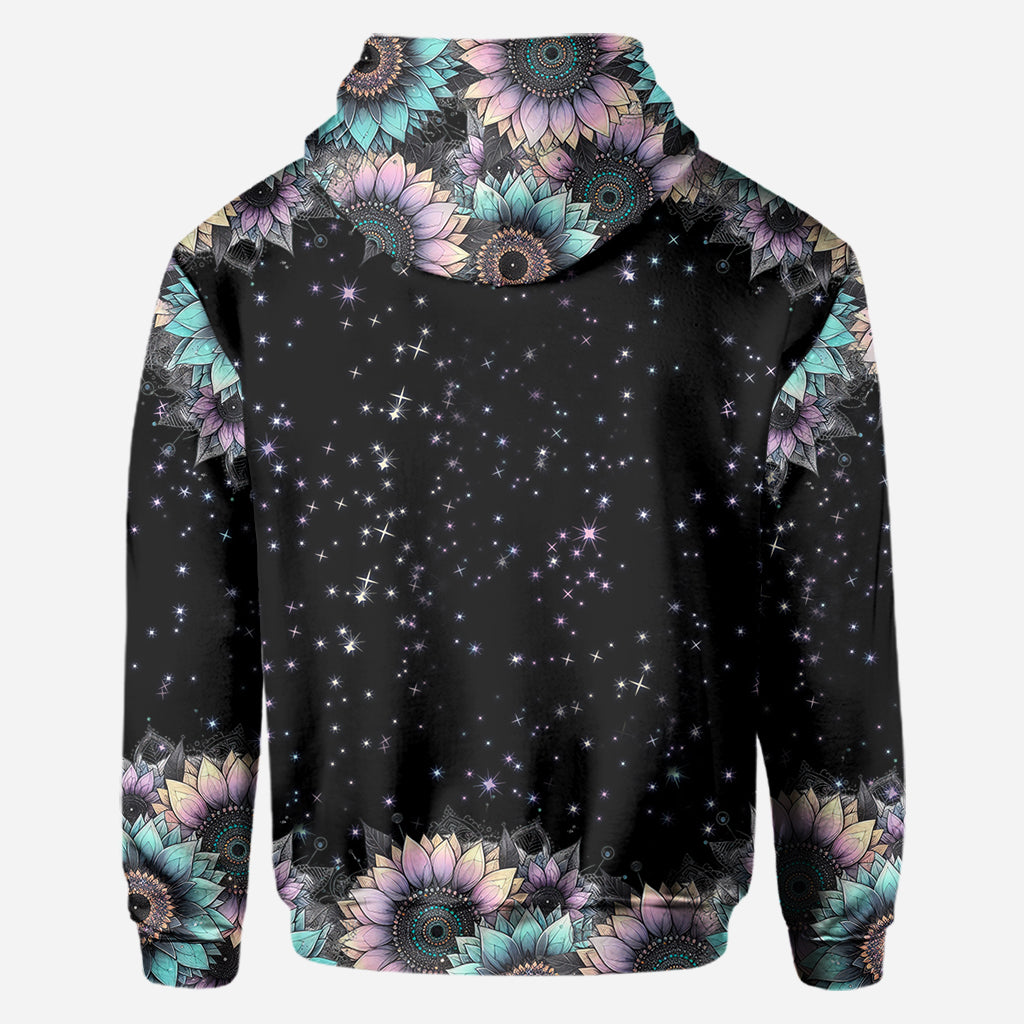 Zero F Given Pink Blue Sunflower - Personalized Skull All Over Shirt