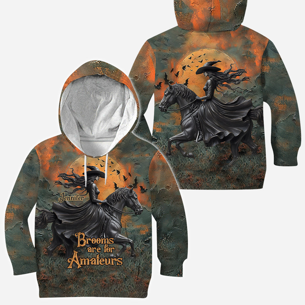 Brooms Are For Amateurs - Personalized Horse All Over Shirt