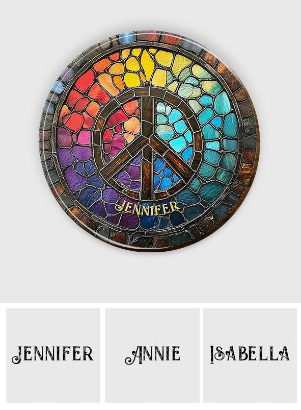 Hippie Soul - Personalized Hippie Shaped Car Visor Clip