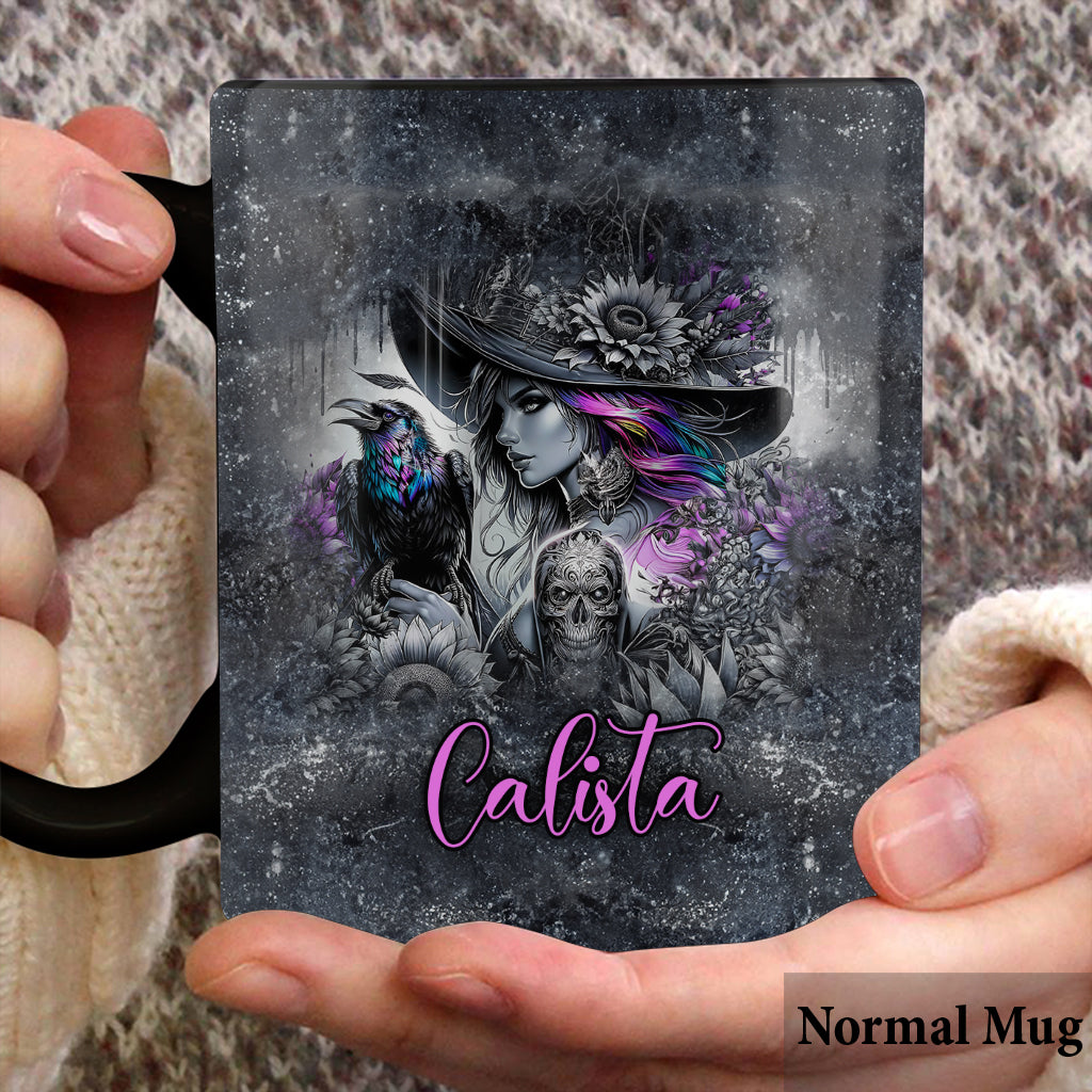 Flying High On Halloween Night - Personalized Witch Mug