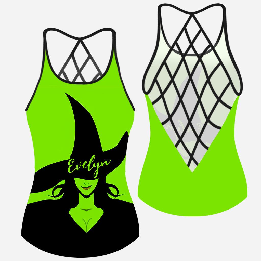 Green Witch - Personalized Witch Cross Tank Top